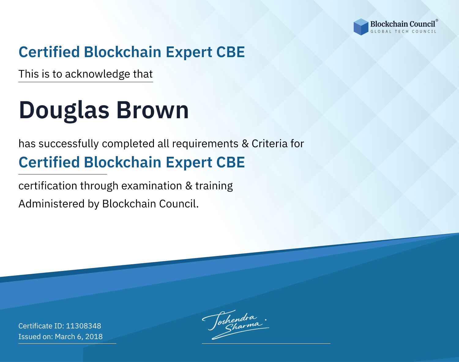 Certified Blockchain Expert CBE