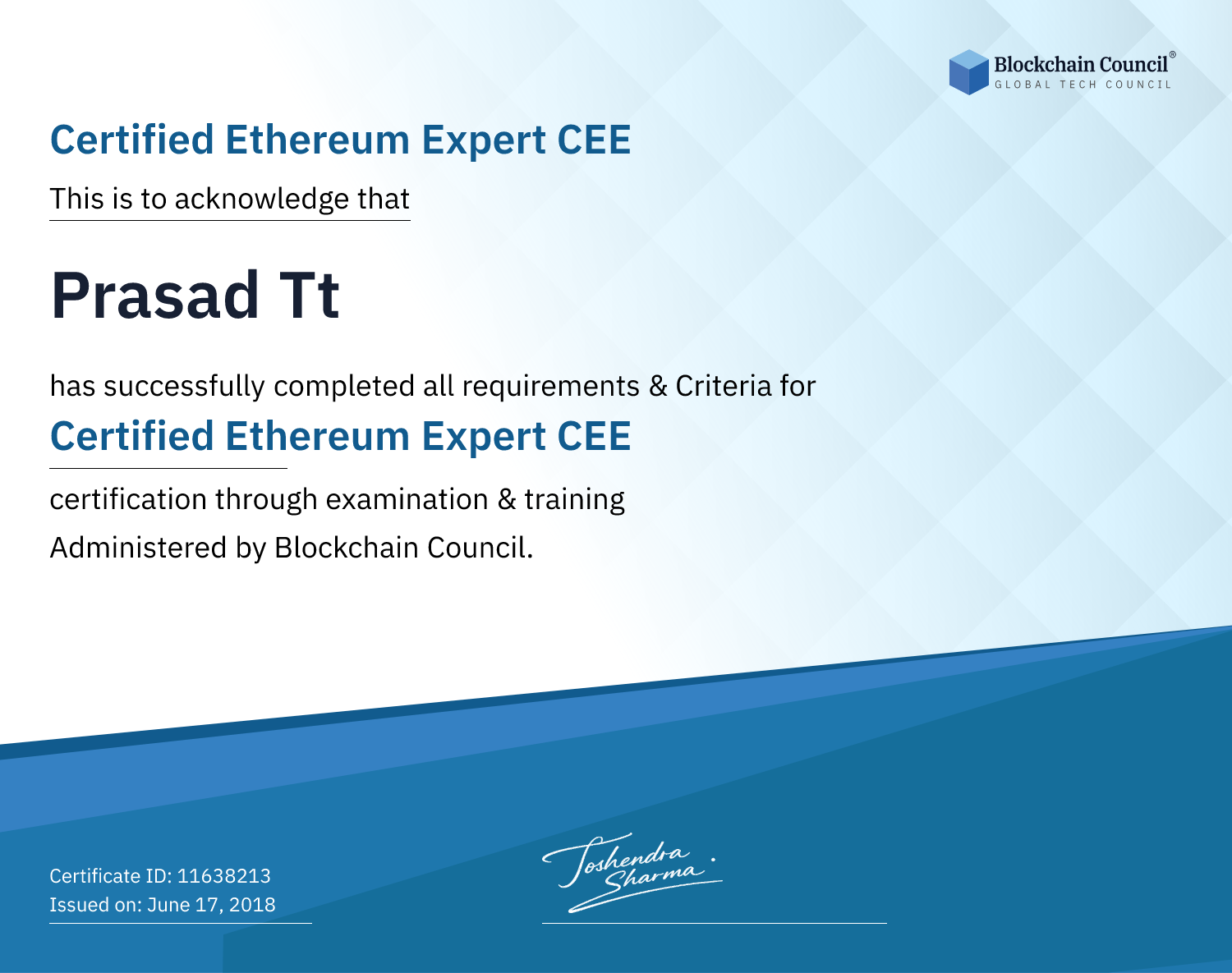 Certified Ethereum Expert CEE