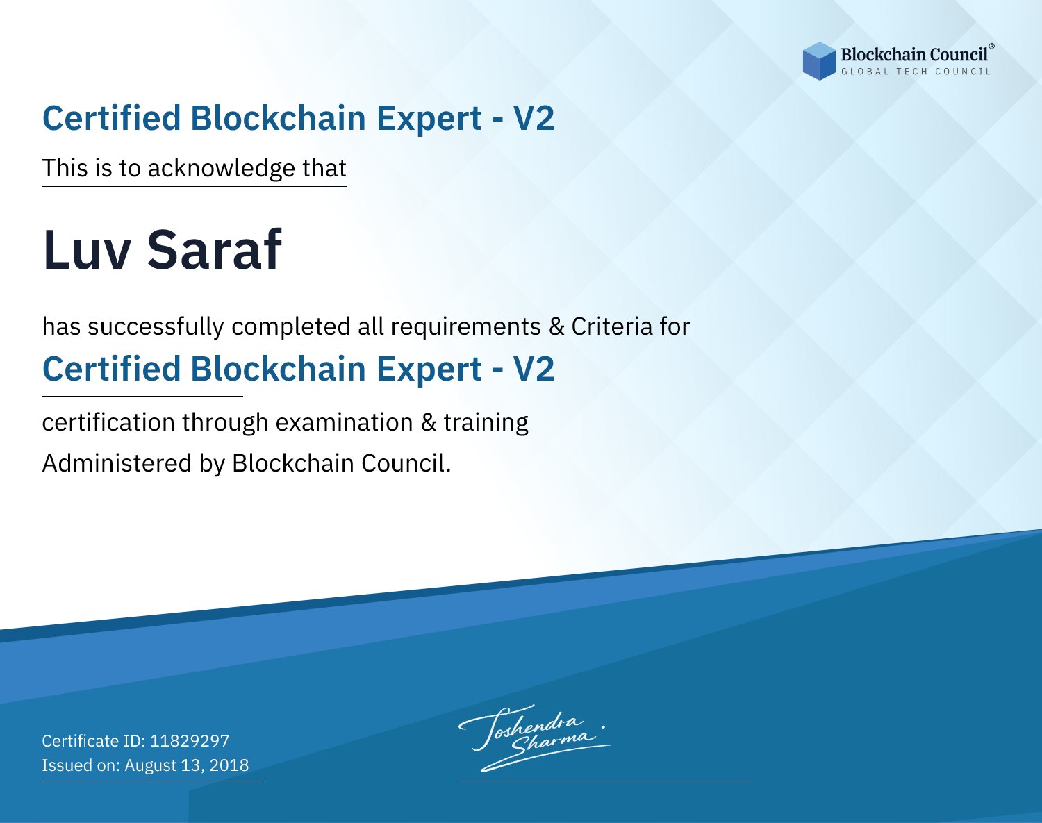 Certified Blockchain Expert - V2 