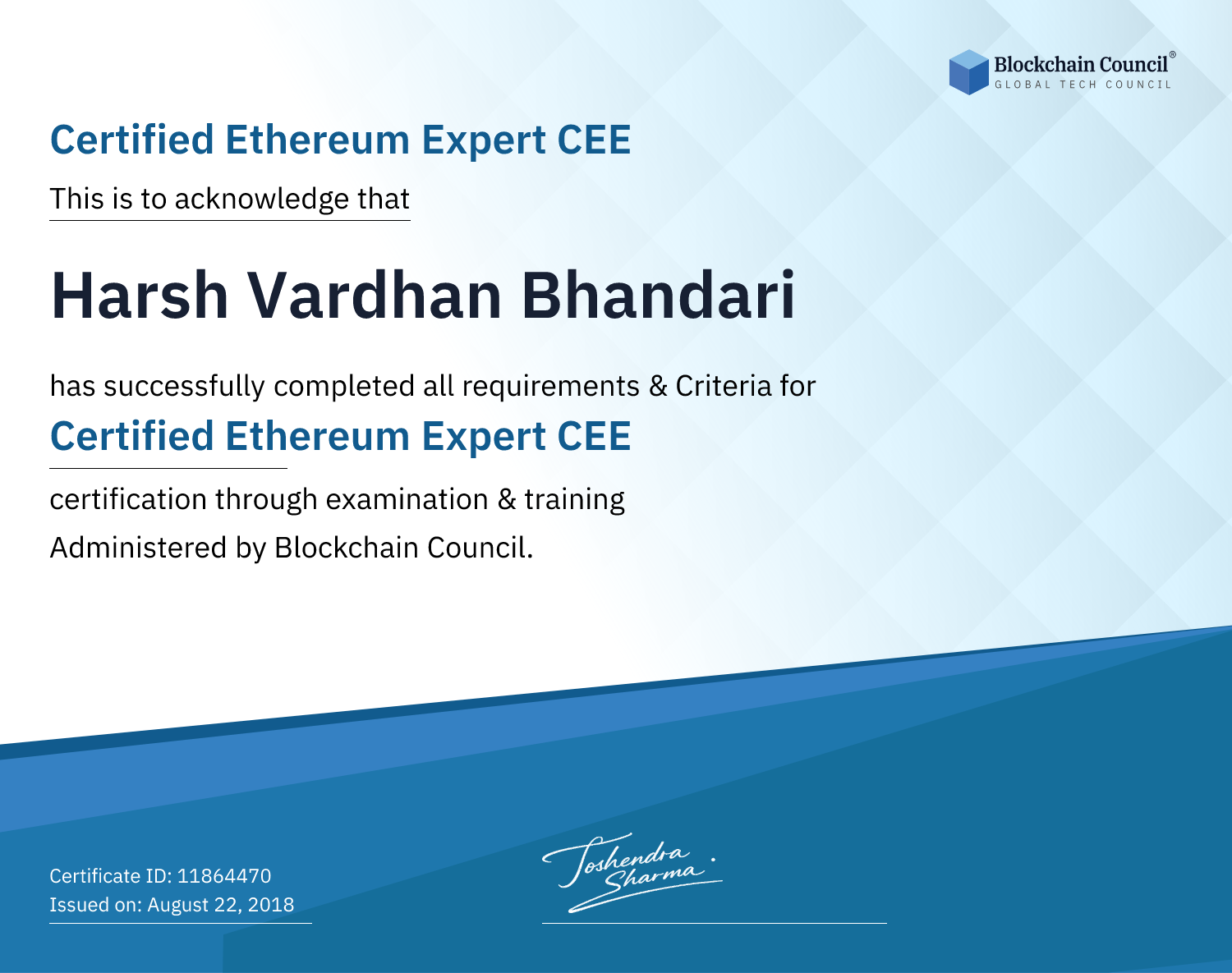 Certified Ethereum Expert CEE