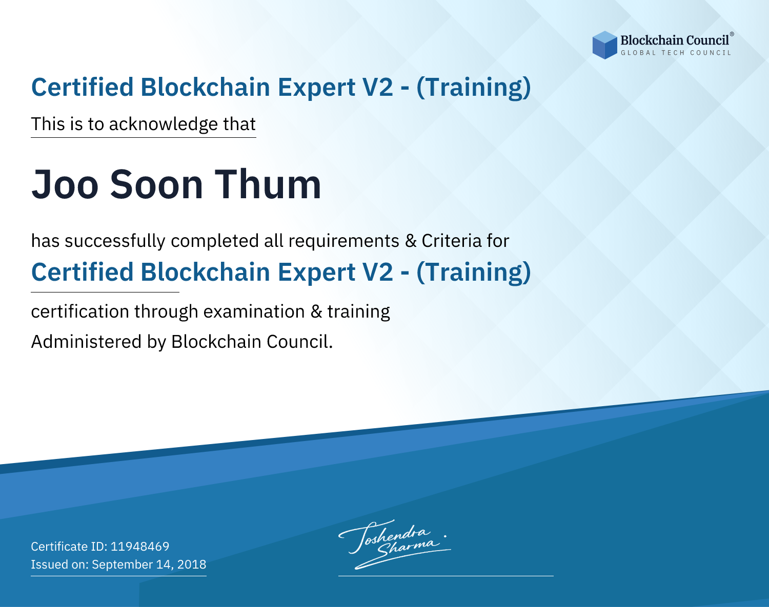 Certified Blockchain Expert V2 - (Training)