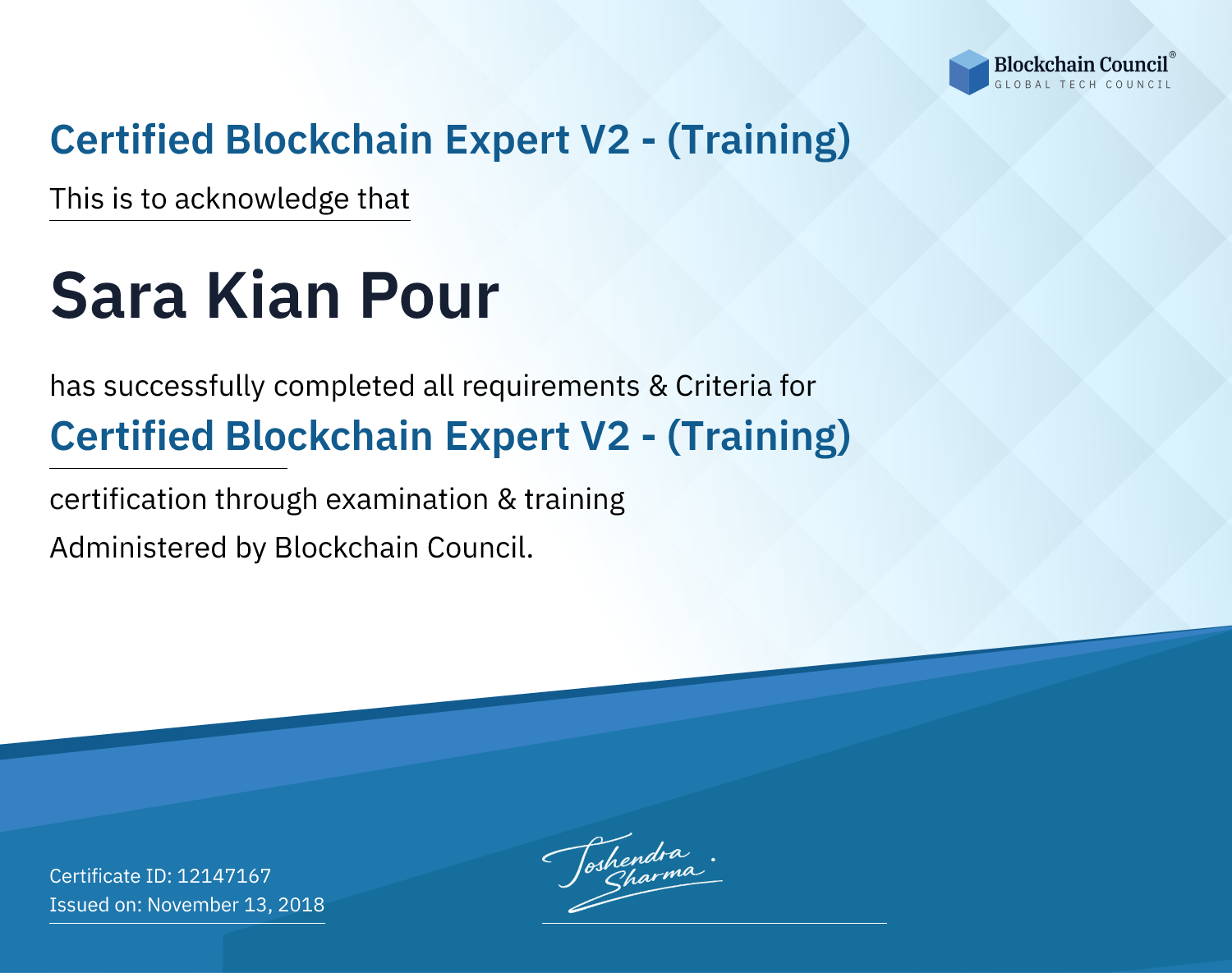 Certified Blockchain Expert V2 - (Training)