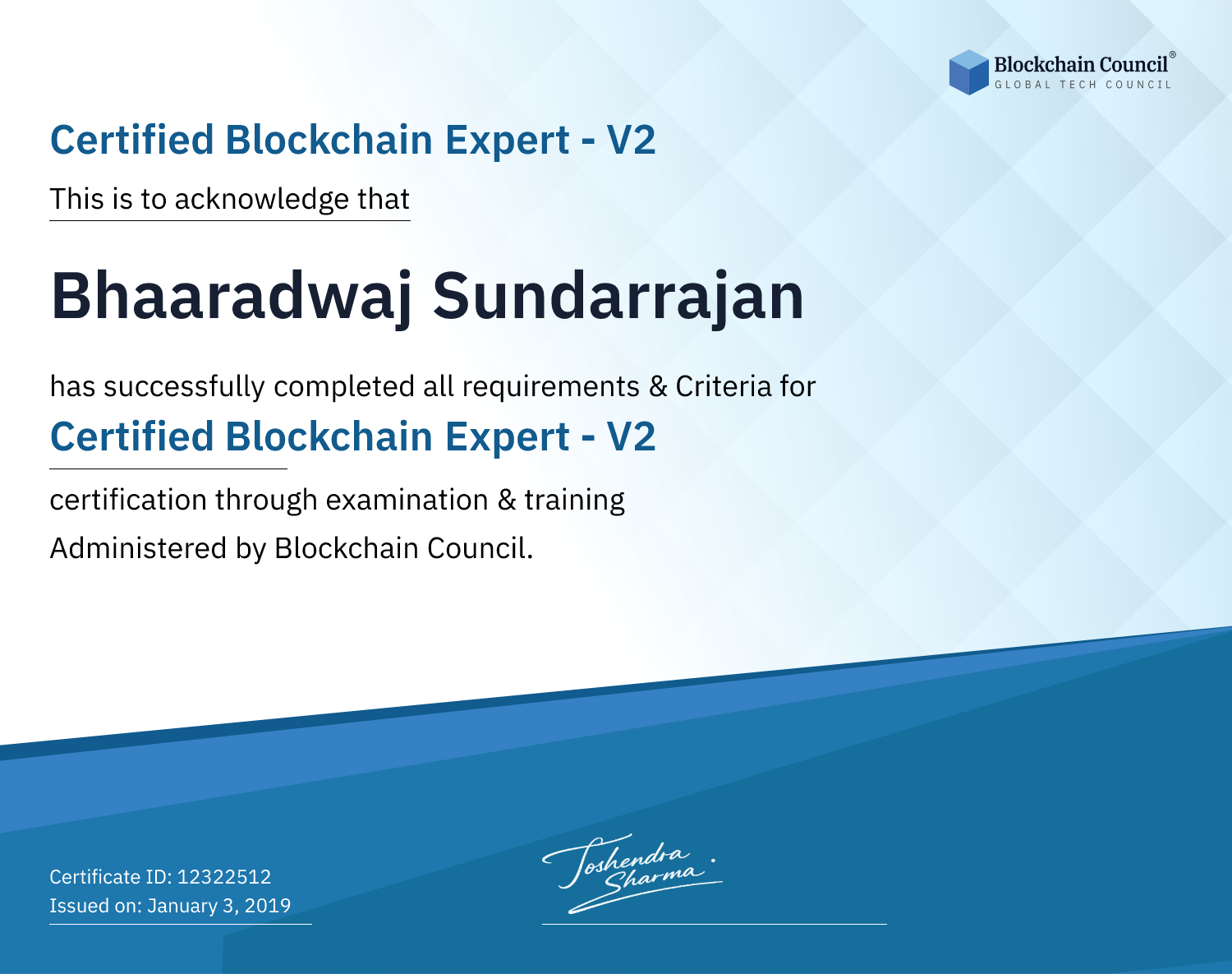 Certified Blockchain Expert - V2 