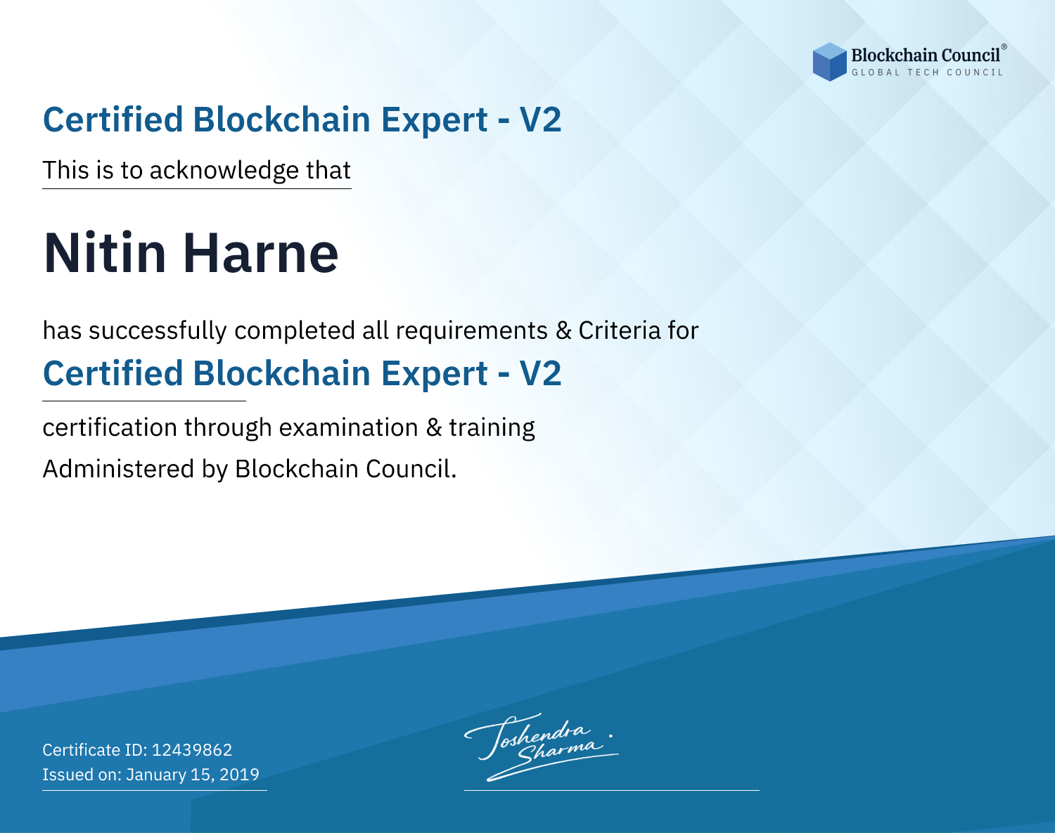 Certified Blockchain Expert - V2 