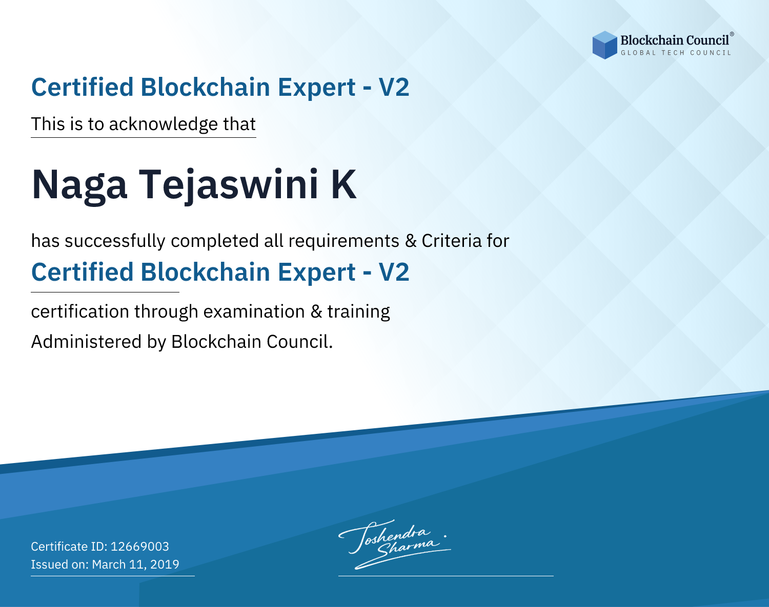 Certified Blockchain Expert - V2 